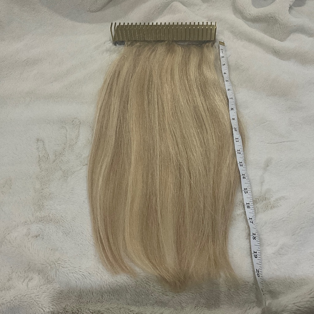Blonde Clip in Human Hair